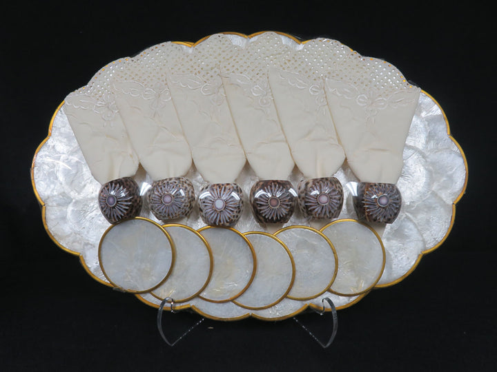 Capiz Shell Placemat and Napkin Set