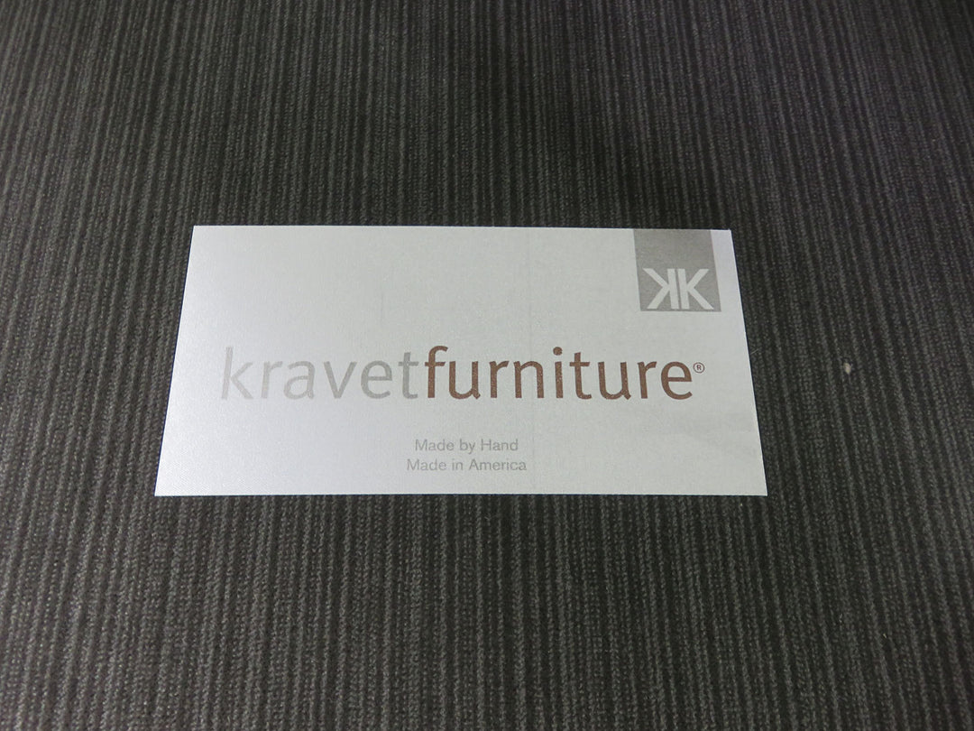 Kravet Gray Striped Chaise