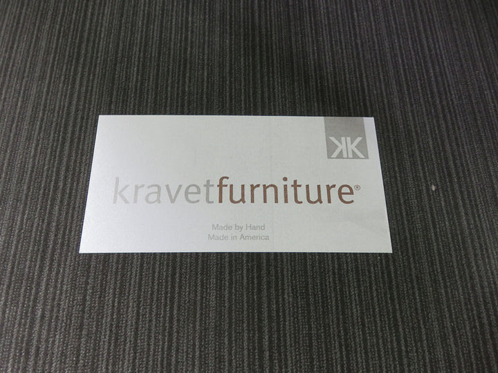 Kravet Gray Striped Chaise
