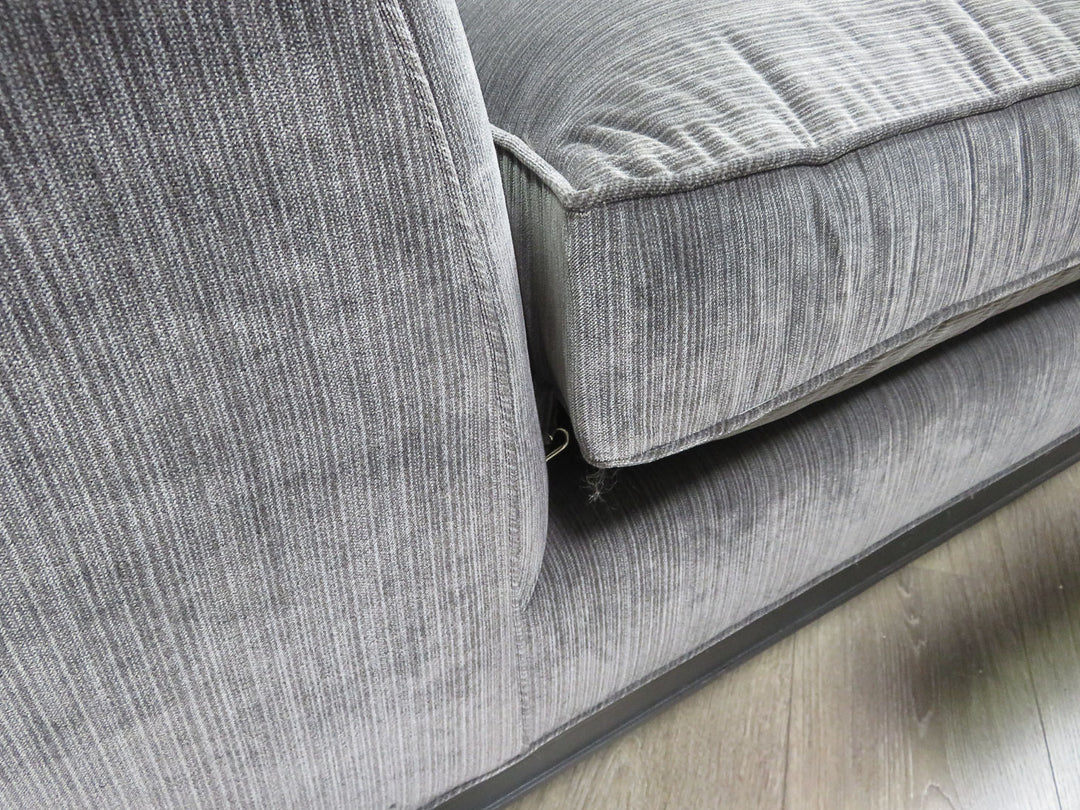 Kravet Gray Striped Chaise