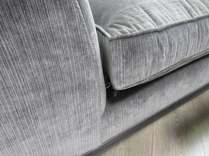 Kravet Gray Striped Chaise