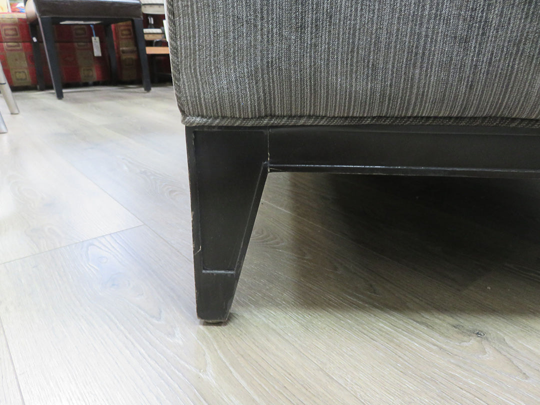 Kravet Gray Striped Chaise