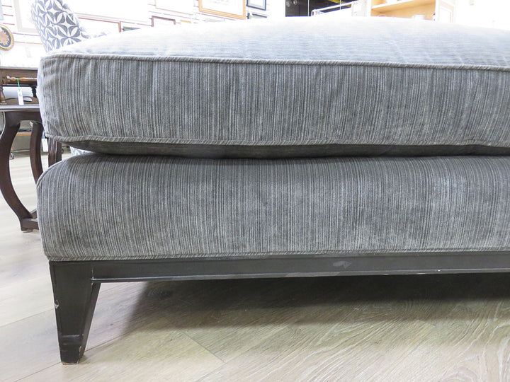 Kravet Gray Striped Chaise