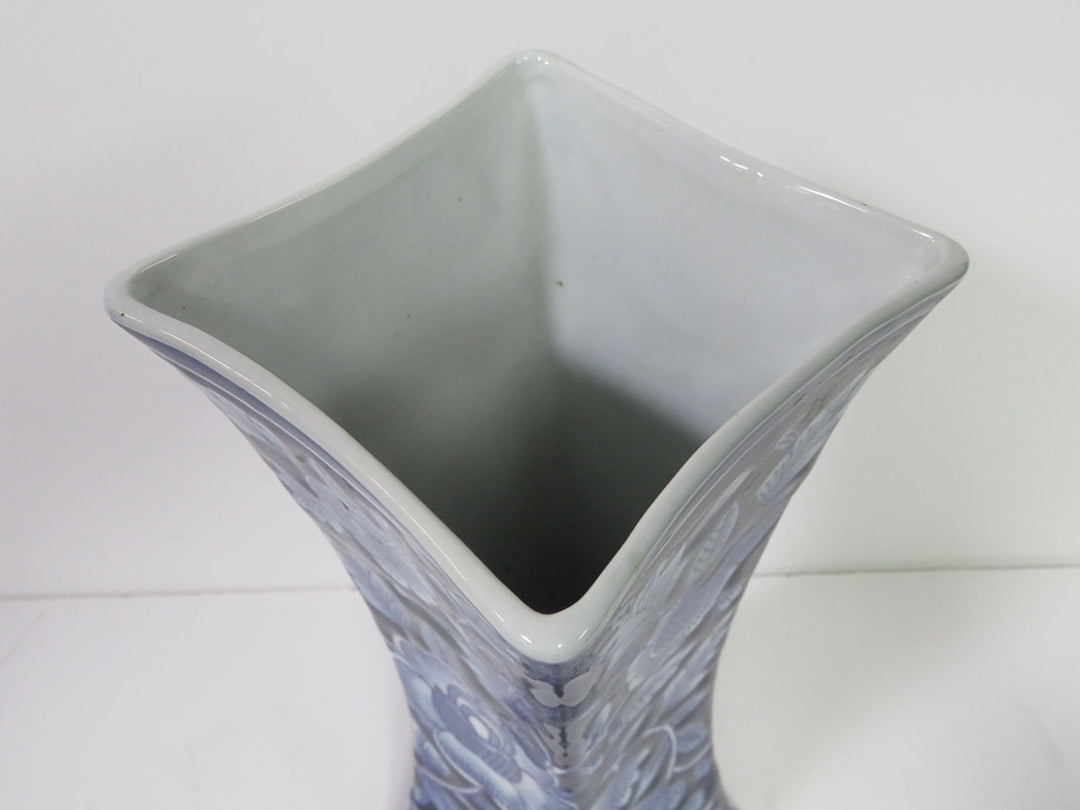 Cobalt Floral Vase