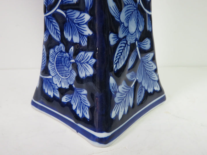 Cobalt Floral Vase