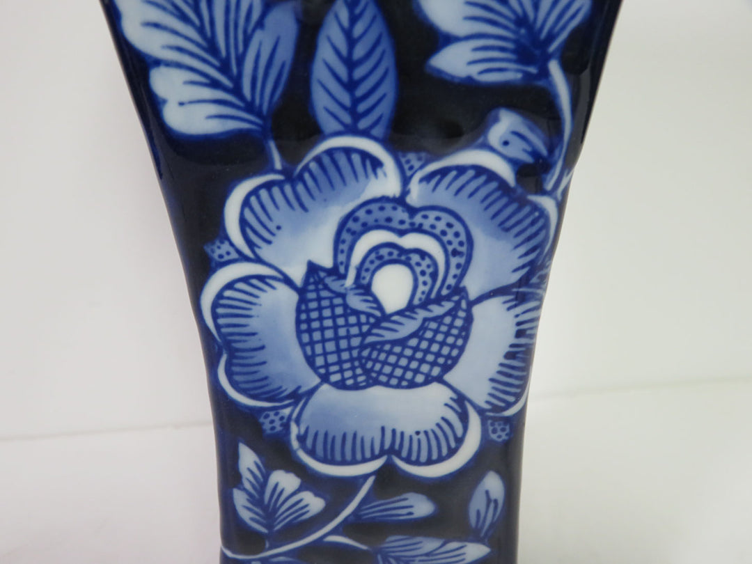 Cobalt Floral Vase
