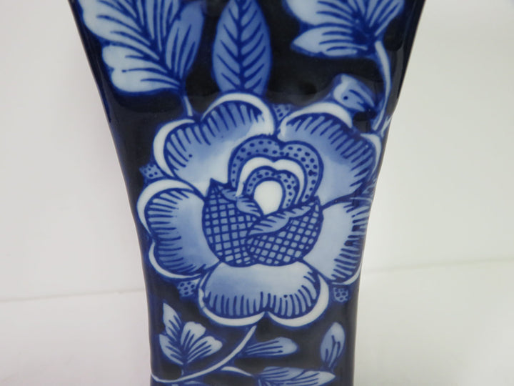 Cobalt Floral Vase