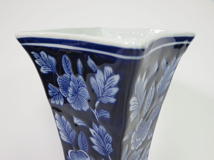 Cobalt Floral Vase