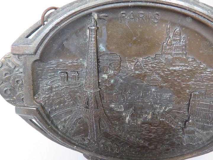 Antique Brass Paris Plaque