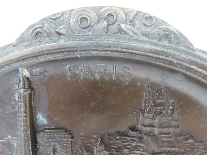Antique Brass Paris Plaque