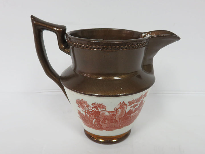 Copper Lusterware Pitcher