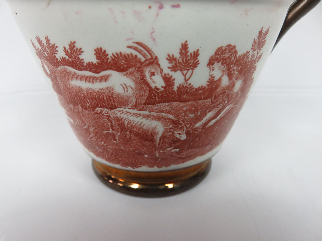 Copper Lusterware Pitcher