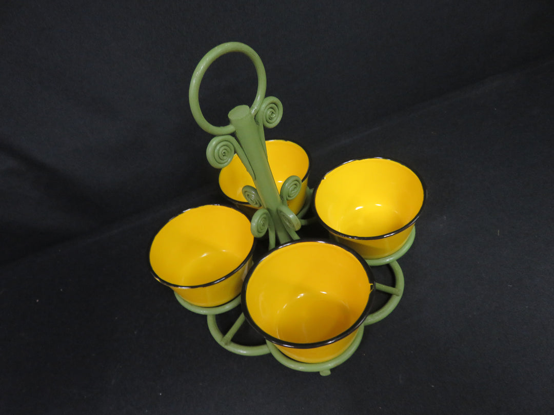 MCM Condiment Caddy with Salt & Pepper Set