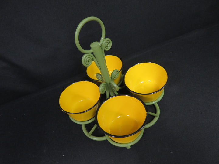 MCM Condiment Caddy with Salt & Pepper Set