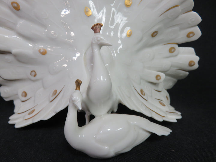 Lorenz Hutschenreuther Peacock Sculpture