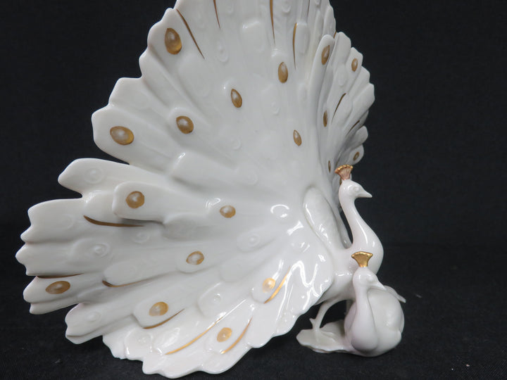 Lorenz Hutschenreuther Peacock Sculpture