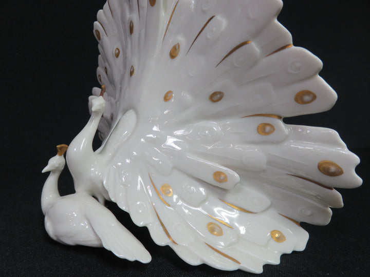 Lorenz Hutschenreuther Peacock Sculpture