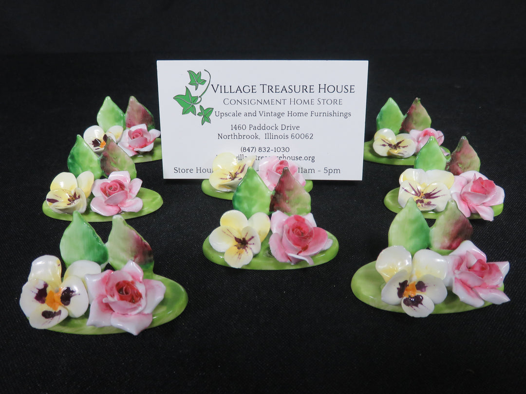 Crown Staffordshire Placecard Holders