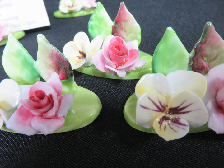 Crown Staffordshire Placecard Holders