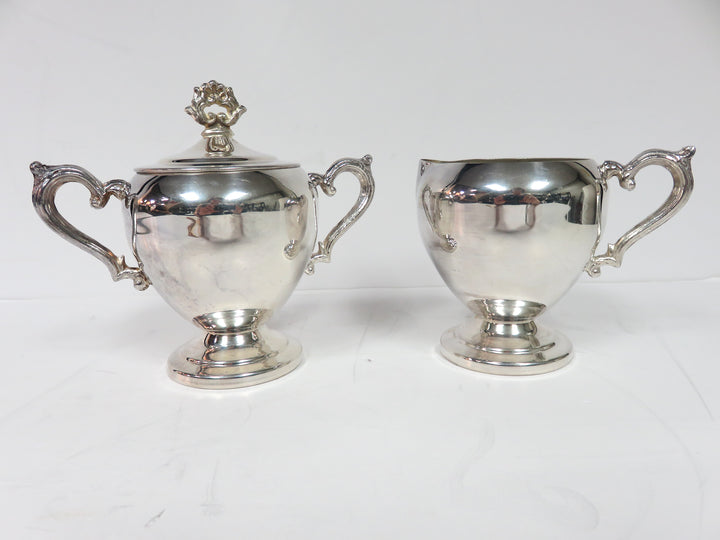 Silverplated Cream & Sugar Set