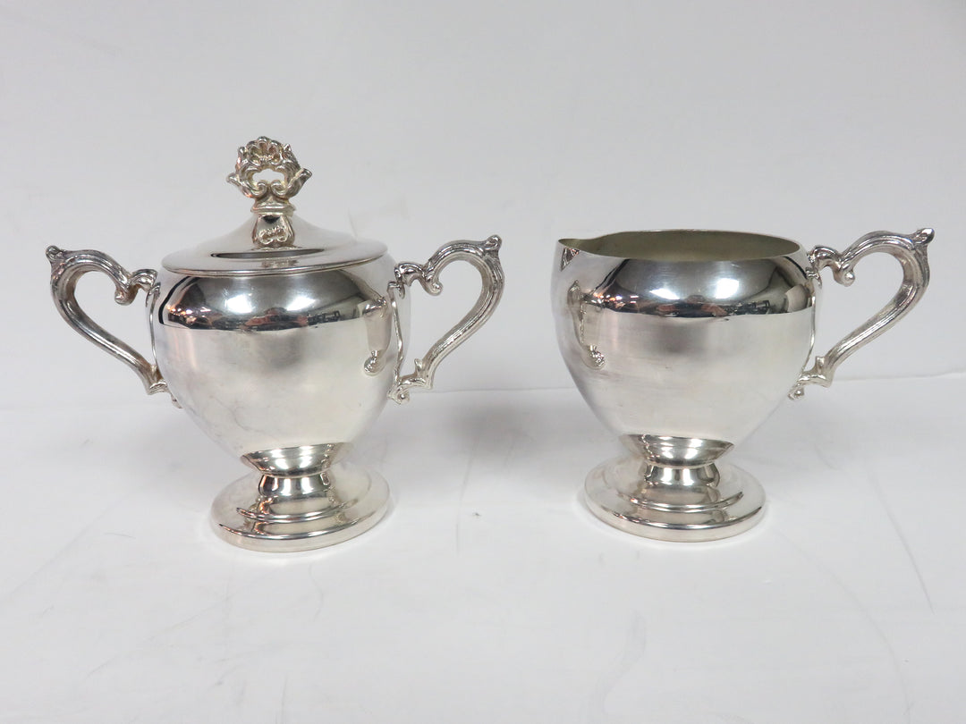 Silverplated Cream & Sugar Set