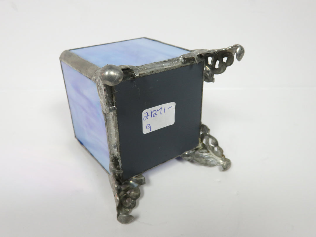 Iridescent Glass Trinket Box