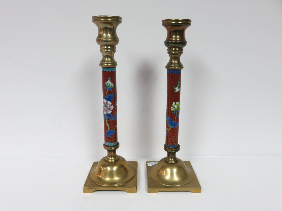Cloisonne Style Candleholders