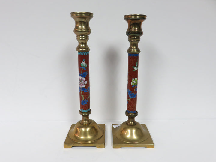 Cloisonne Style Candleholders