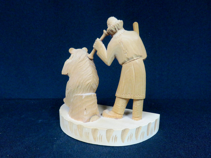 Russian Folk Art Wood Figurine