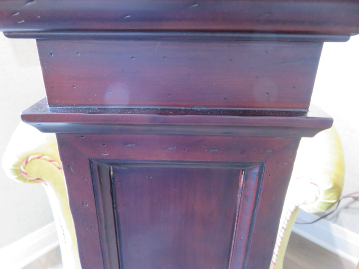 Dark Wood Display Pedestal
