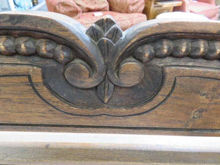 Carved Two-Seat Bench