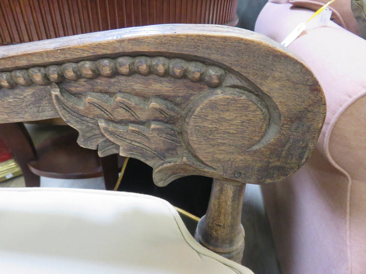 Carved Two-Seat Bench