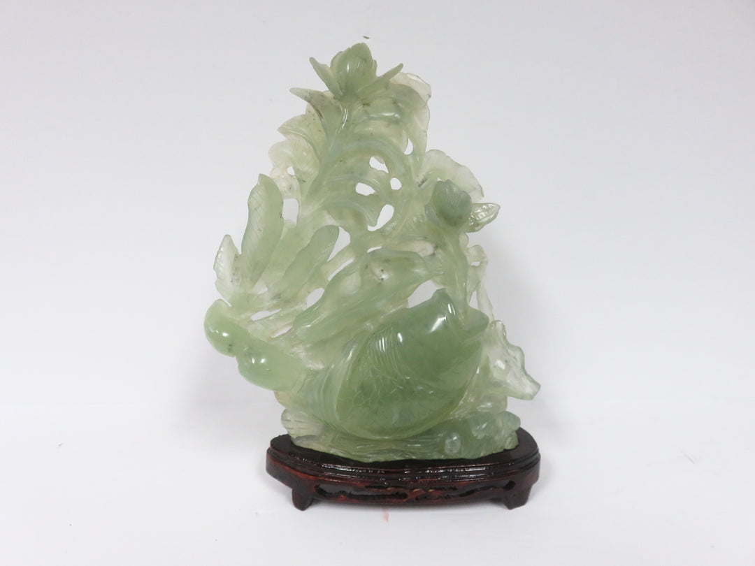 Chinese Fish Figurine on Stand