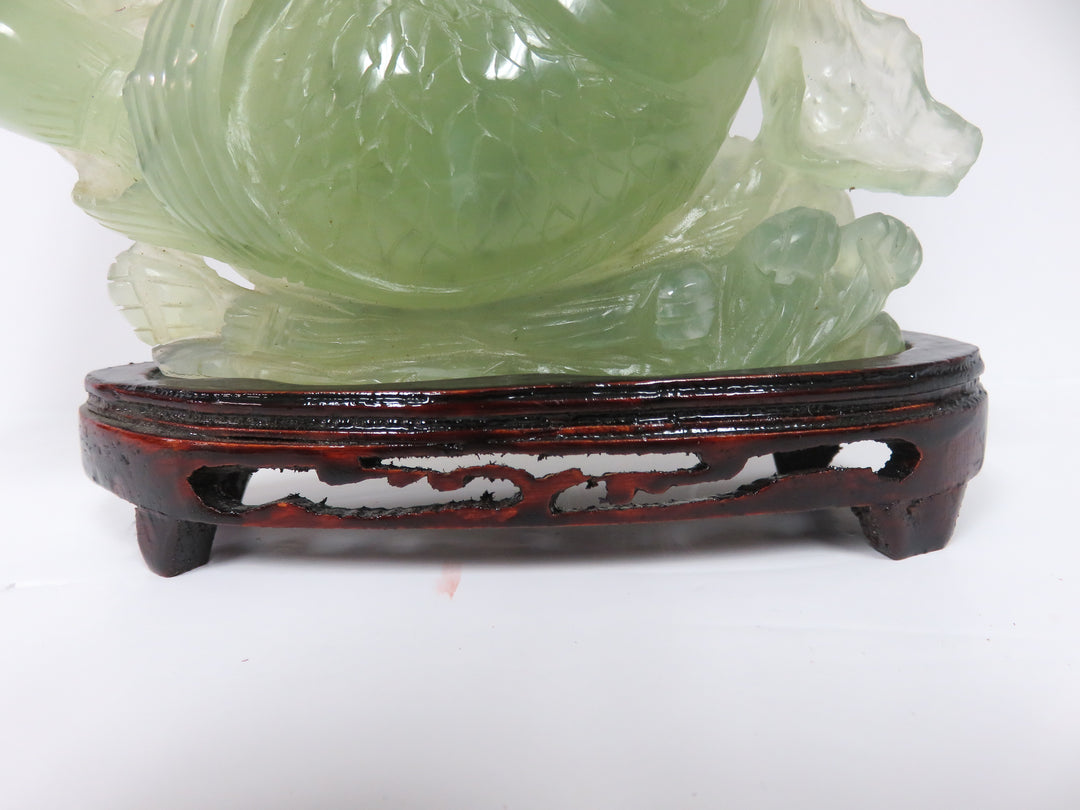Chinese Fish Figurine on Stand