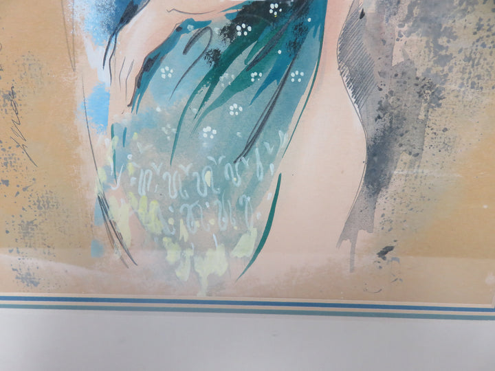 Original Gouache Painting on Paper