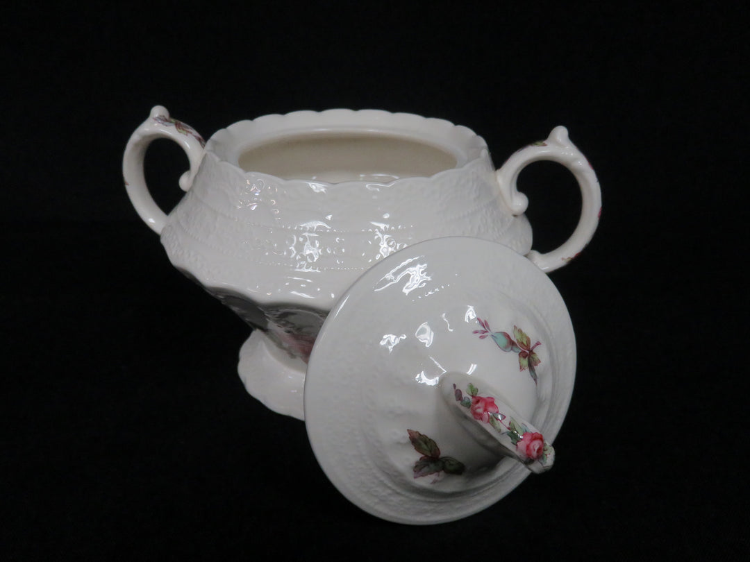 Spode Cream & Lidded Sugar