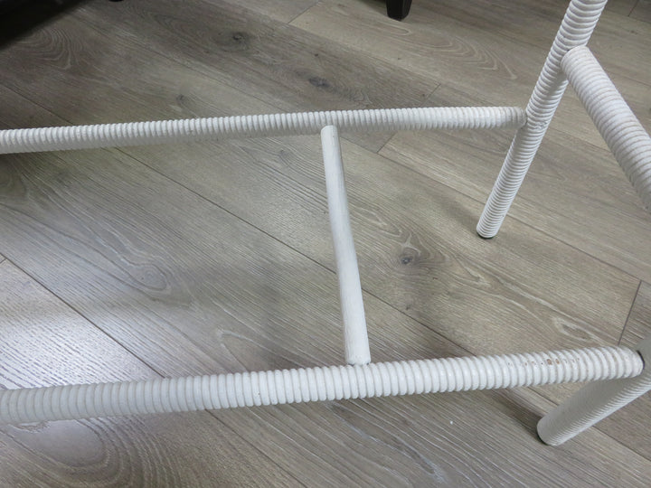 Painted Wicker Planter Stand