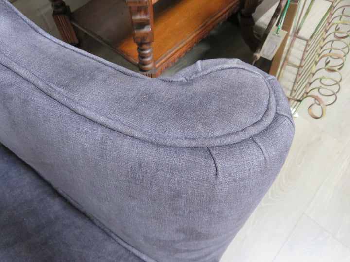 Classic Gray Wingback Chair
