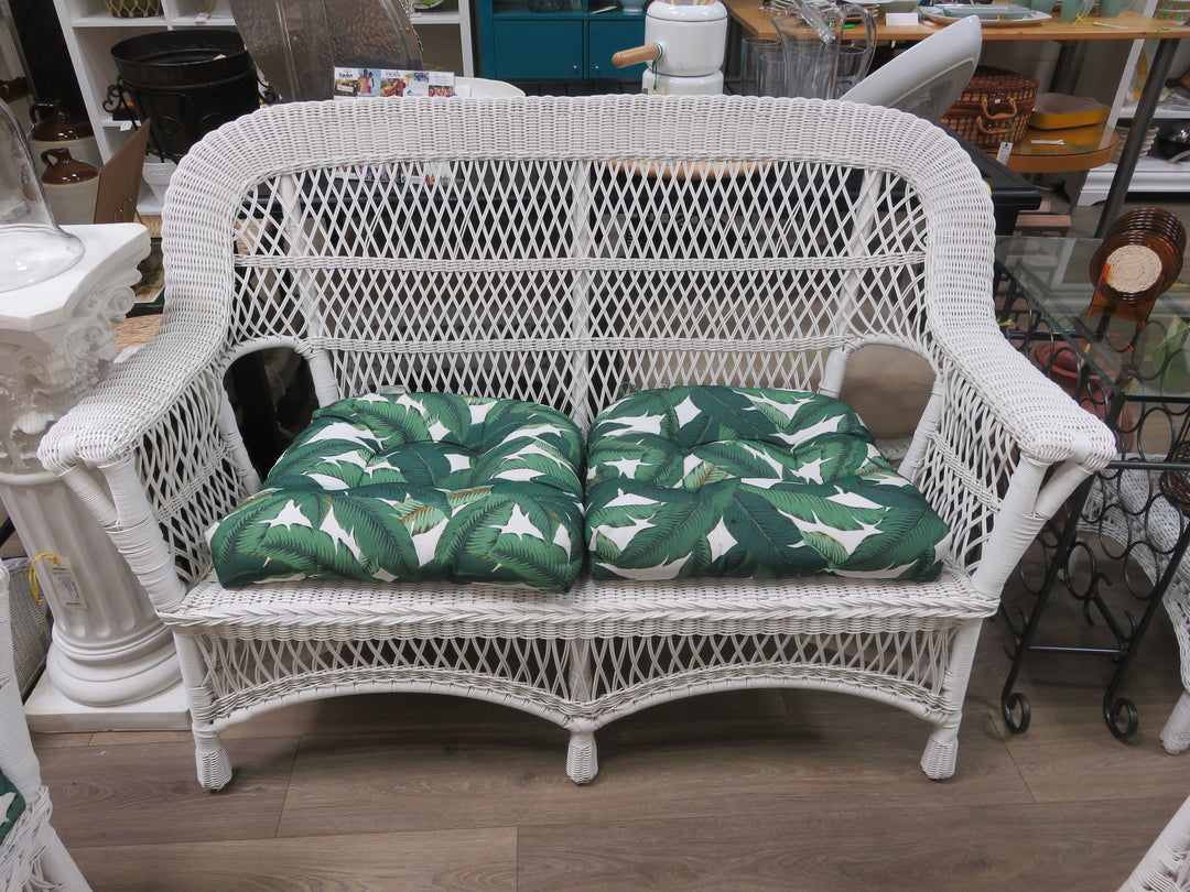 Resin Wicker Porch Love Seat