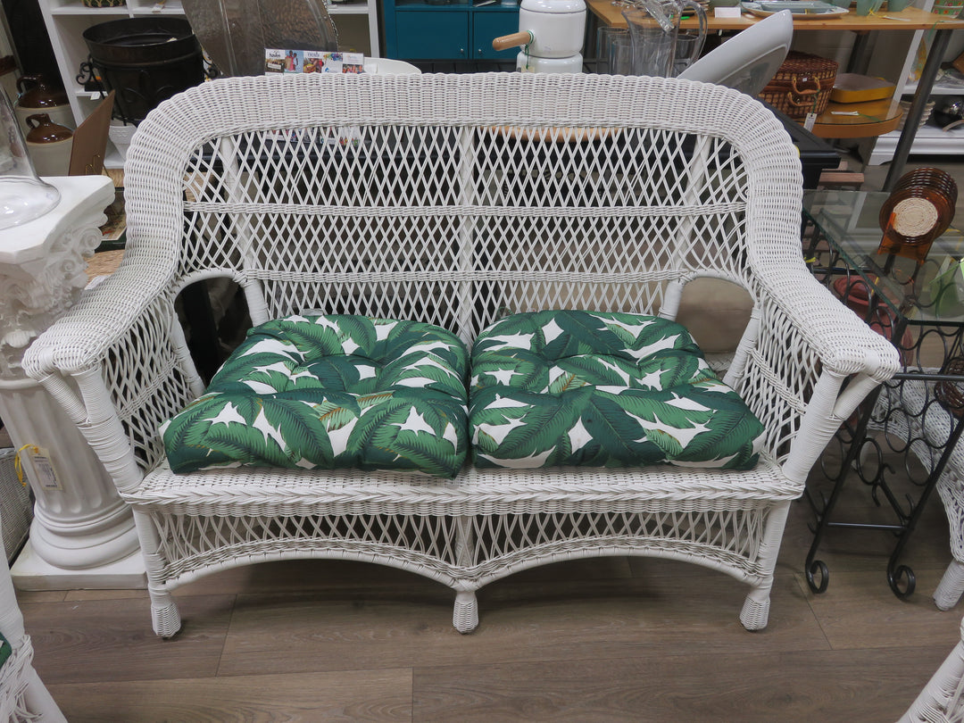 Resin Wicker Porch Love Seat