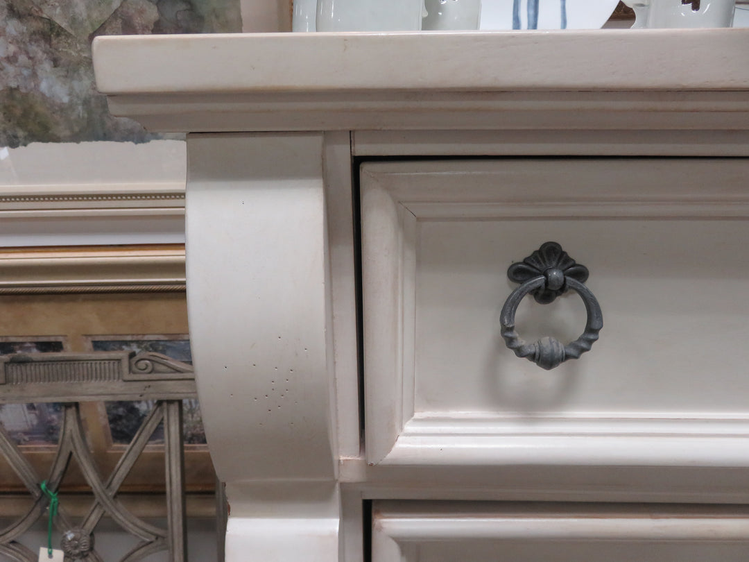 Cream Five-Drawer Dresser