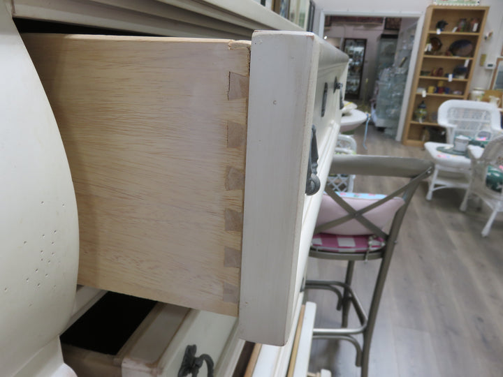 Cream Five-Drawer Dresser