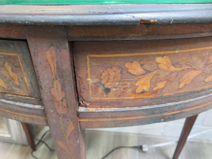 Antique Demilune Occasional Table