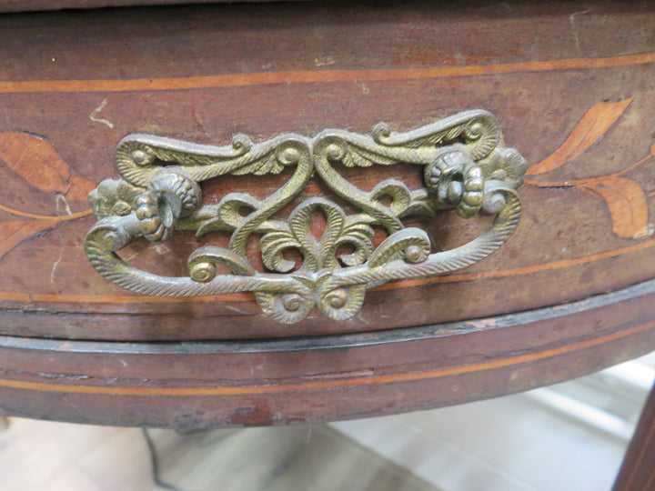 Antique Demilune Occasional Table