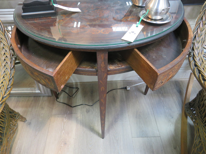 Antique Demilune Occasional Table