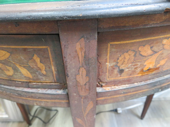 Antique Demilune Occasional Table