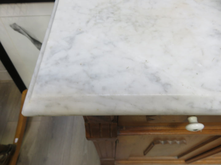 Antique Marble Topped Stand