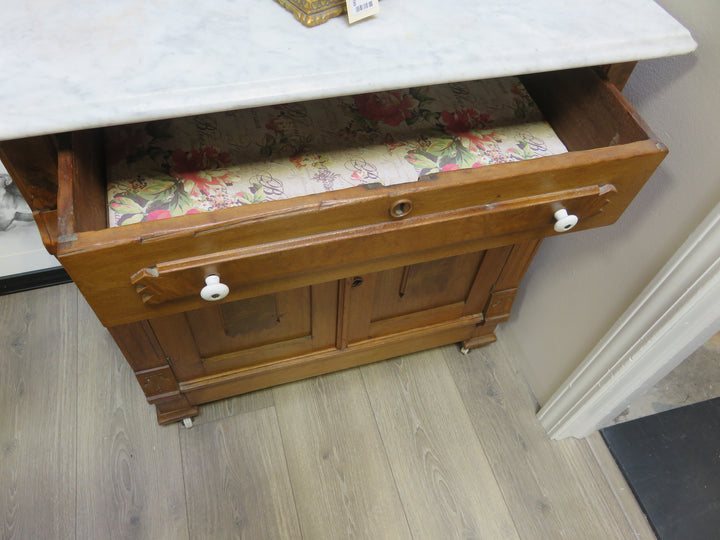 Antique Marble Topped Stand