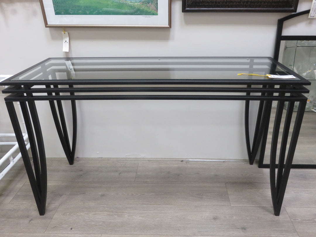 Contemporary Style Console & Mirror