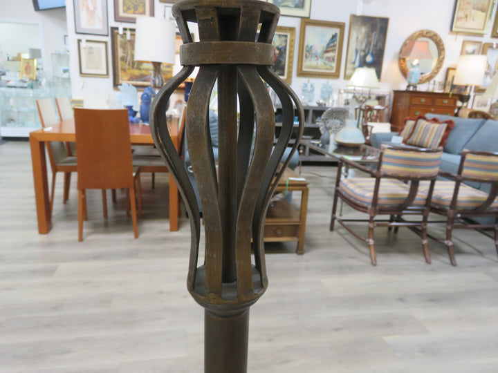 Antiqued Metal Floor Lamp